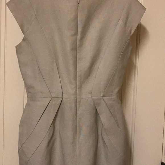 Calvin Klein Beautiful Taupe Linen/Rayon Dress - Picture 4 of 4